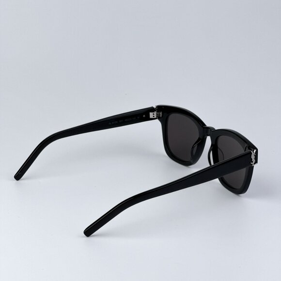 Saint Laurent SLM124 001 BRAND NEW Sunglasses Black Grey Square Unisex - Picture 6 of 11